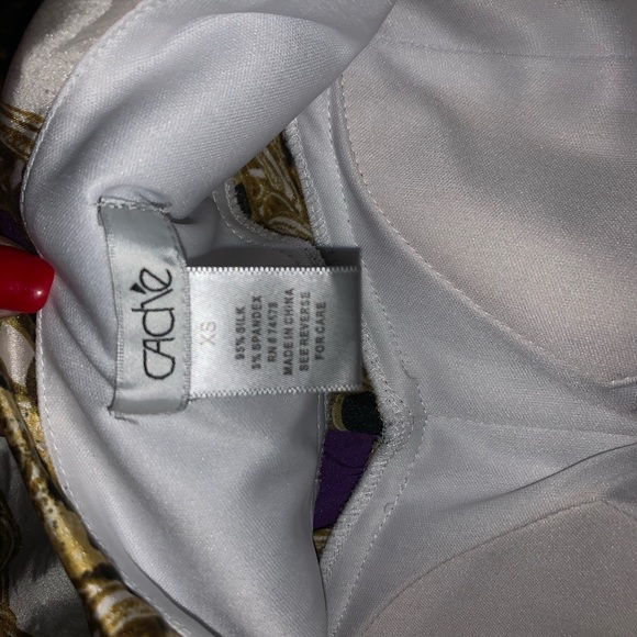 Cache multi-color blouse - Picture 7 of 8